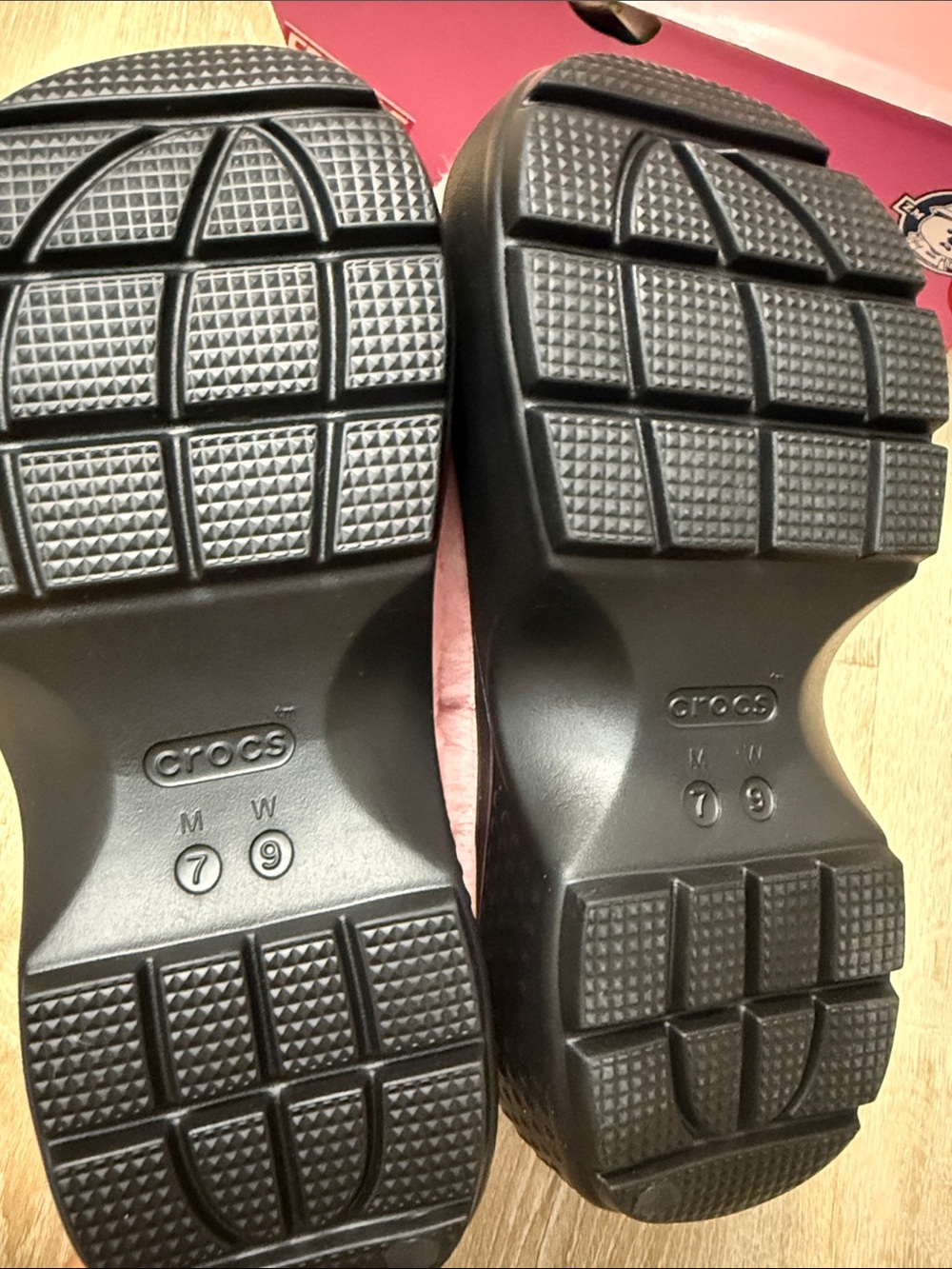 NWT Crocs x Zanmang Loopy Stomp Clog Pink Unisex Platform M7 W9 - Picture 6 of 9